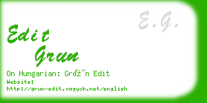 edit grun business card